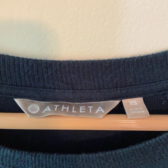 Athleta Pullover Sweatshirt in Deep Teal - Picture 3 of 4